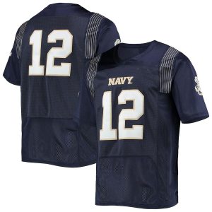 12NavyMidshipmenUnderArmourTeamPremierFootballJersey-Navy
