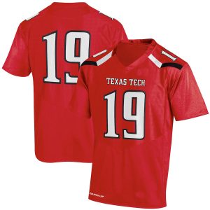 19TexasTechRedRaidersUnderArmourReplicaJersey-Red