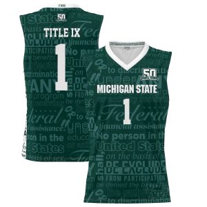 1MichiganStateSpartansProSphere2022TitleIXJersey-Green