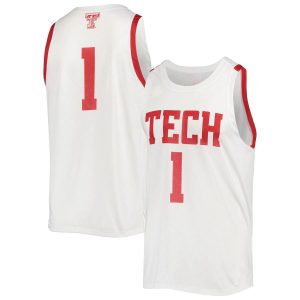 1TexasTechRedRaidersUnderArmourAlternateReplicaBasketballJersey-White