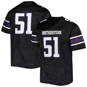 51NorthwesternWildcatsUnderArmourPremierLimitedJersey-Black