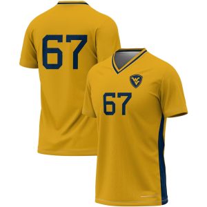 67WestVirginiaMountaineersGameDayGreatsLightweightWomen_sSoccerFashionJersey-Gold