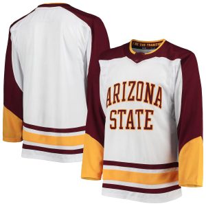 ArizonaStateSunDevilsadidasThrowbackAlternateHockeyJersey-White