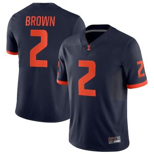 ChaseBrownIllinoisFightingIlliniNikeNILReplicaFootballJersey-Navy
