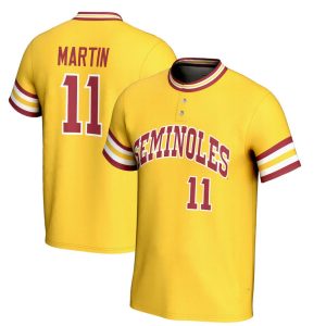 FloridaStateSeminoles_11MikeMartinGameDayGreatsUnisexLightweightBaseballJersey-Gold-1