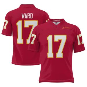FloridaStateSeminoles_17CharlieWardGameDayGreatsHeismanFootballJersey-Garnet