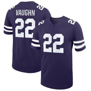 K.StateWildcats_22DeuceVaughnPurpleStitchedJersey
