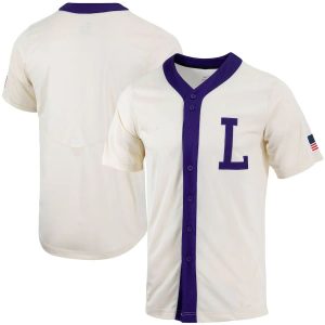 LSUTigersNikeReplicaFull-ButtonBaseballJersey-Natural-1