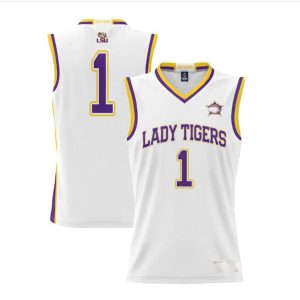 LSUTigersProSphere2023NCAAWomen_sBasketballNationalChampionsBasketballJersey-White