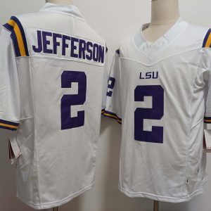 LSUTigers_2JustinJeffersonWhiteFUSECollegeStitchedJersey-1