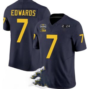 M.Wolverines_7DonovanEdwards2024F.U.S.E.NavyNationalChampionshipStitchedJersey-1