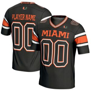 MiamiHurricanesGameDayGreatsNILPick-A-PlayerFootballJersey-Black-1