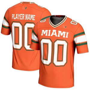 MiamiHurricanesGameDayGreatsNILPick-A-PlayerFootballJersey-Orange