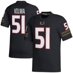MiamiHurricanes_51JonathanVilmaRetiredFootballPlayerJersey-Black-1