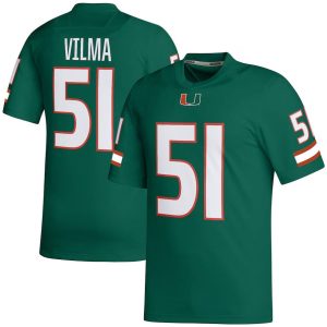 MiamiHurricanes_51JonathanVilmaRetiredFootballPlayerJersey-Green-1