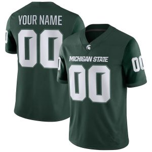 MichiganStateSpartansNikeGameCustomJersey-Green