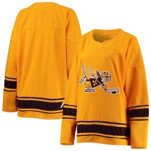 MinnesotaGoldenGophers25thAnniversaryWomen_sHockeyTeamJersey-Gold