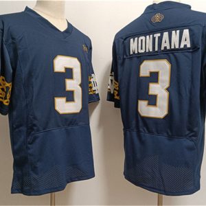 N.DameFightingIrish_3JoeMontanaNavyWithNameLimitedStitchedJersey