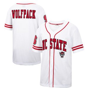 NCStateWolfpackColosseumFreeSpiritedBaseballJersey-WhiteRed