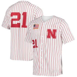 NebraskaHuskersadidasReplicaBaseballJersey-White