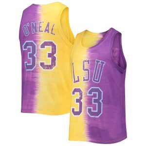 ShaquilleO_NealLSUTigersMitchell_NessName_NumberTie-DyeTankTop-PurpleGold