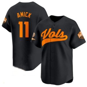 TennesseeVolunteers_11BillyAmickBlack2024ChampionsVaporLimitedStitchedJersey