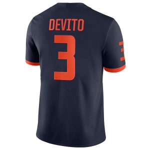 TommyDeVitoIllinoisFightingIlliniNikeNILReplicaFootballJersey-Navy