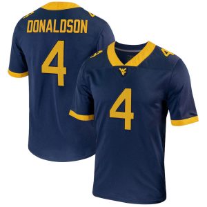 WestVirginiaMountaineers_4CJDonaldsonNILFootballGameJersey_Navy